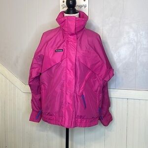 Columbia pink jacket Whirlibird Jacket Coat Pink Vintage Retro